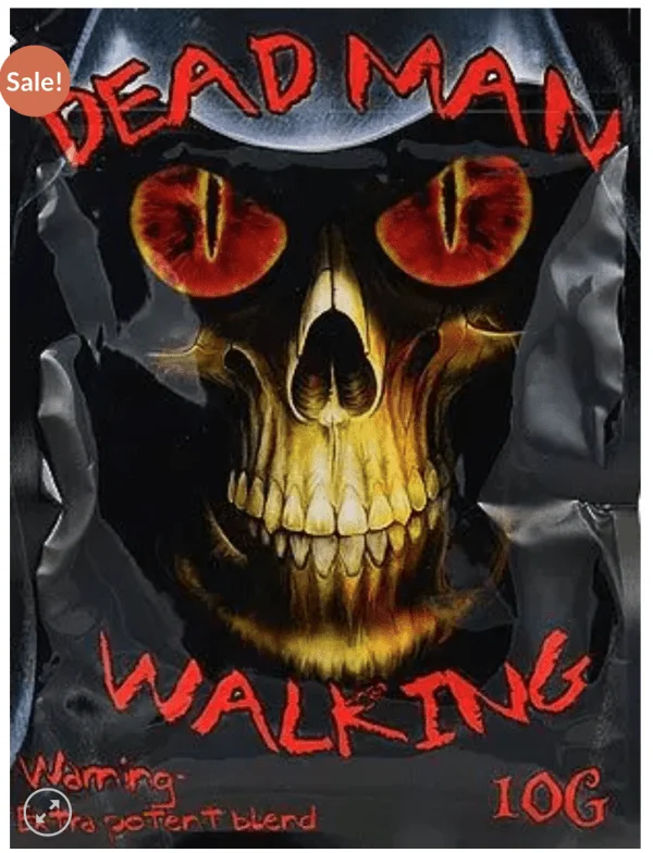 dead man walking incense sticks in bold packaging with aromatic fragrance