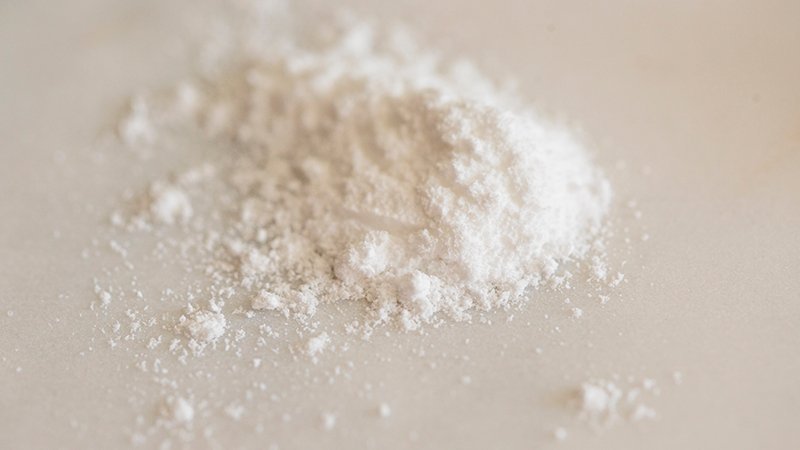 image of white powdered fentanyl